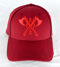 Load image into Gallery viewer, Berserker Battle-Axe Crimson Hat
