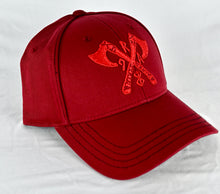Load image into Gallery viewer, Berserker Battle-Axe Crimson Hat
